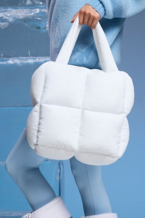 Oh Polly Arctic Quilted Puffer Bag Accessories White | EYPC-79354