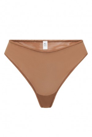 Oh Polly INTIMATES Soft Mesh Brief Intimates Honey | XNBQ-31605