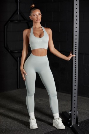 Oh Polly Motivation Petite High Waist Seamless Leggings Leggings Grey | LWKR-46302