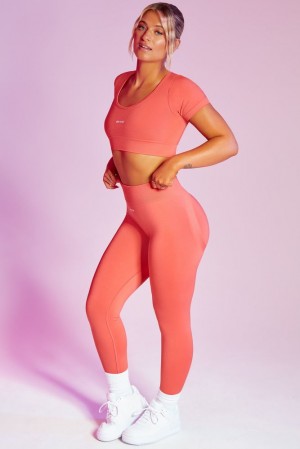 Oh Polly Superset Leggings Leggings Coral | GMFH-84309