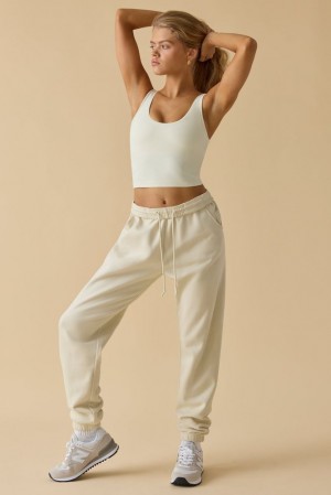 Oh Polly Ultimate Mid-Rise Joggers Tracksuits Bone | PMZY-30642