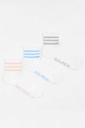 Oh Polly Warm Up Branded Quarter Crew Sock Multipack Accessories Multi | JCZQ-24658