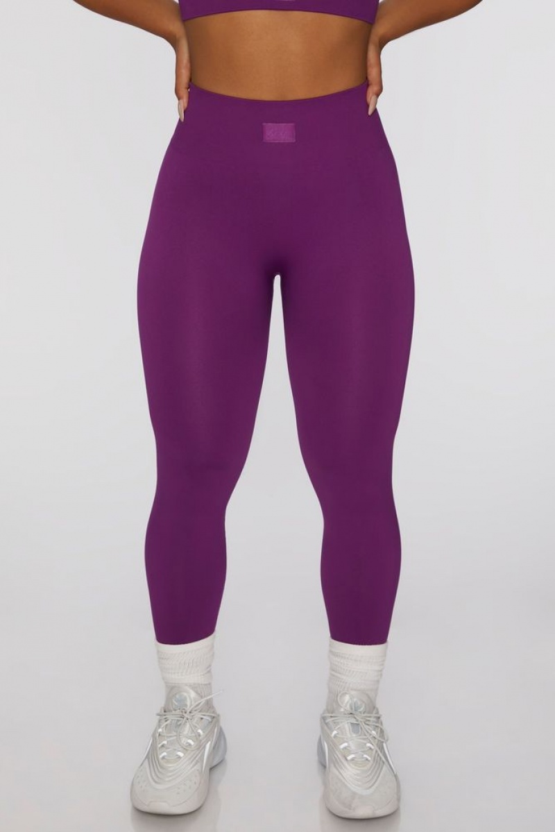 Oh Polly Energetic Petite Petite Leggings Leggings Dark Purple | IERH-31920