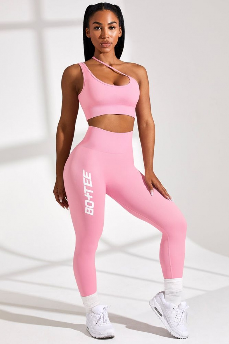 Oh Polly Energy Full Length Seamless Leggings Leggings Pink | XKFA-10759