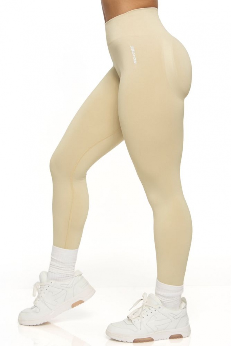 Oh Polly Motivation High Waist Seamless Leggings Leggings Beige | VBOP-04269