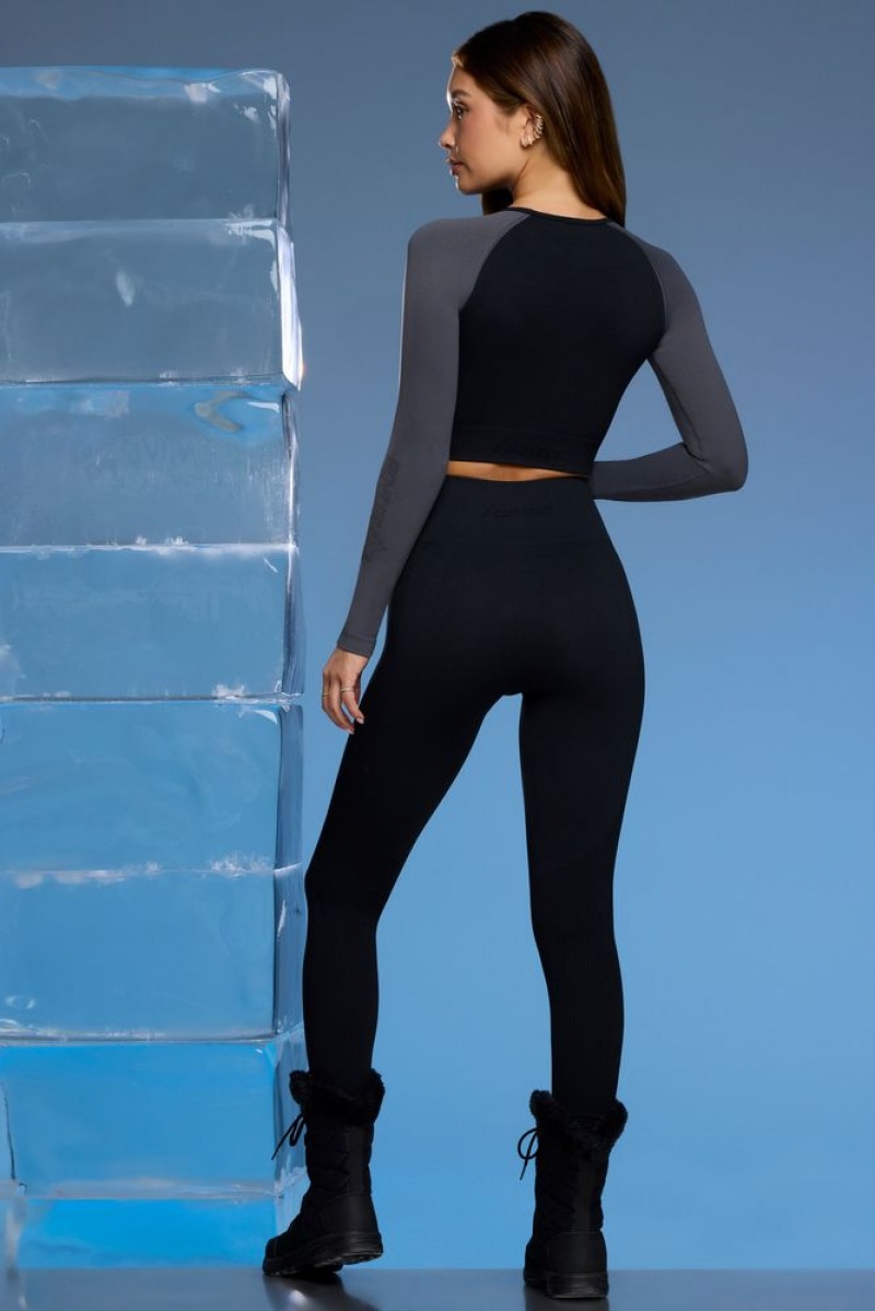 Oh Polly Piste Petite Super Sculpt Base Layer Leggings Leggings Black | JYZA-91846