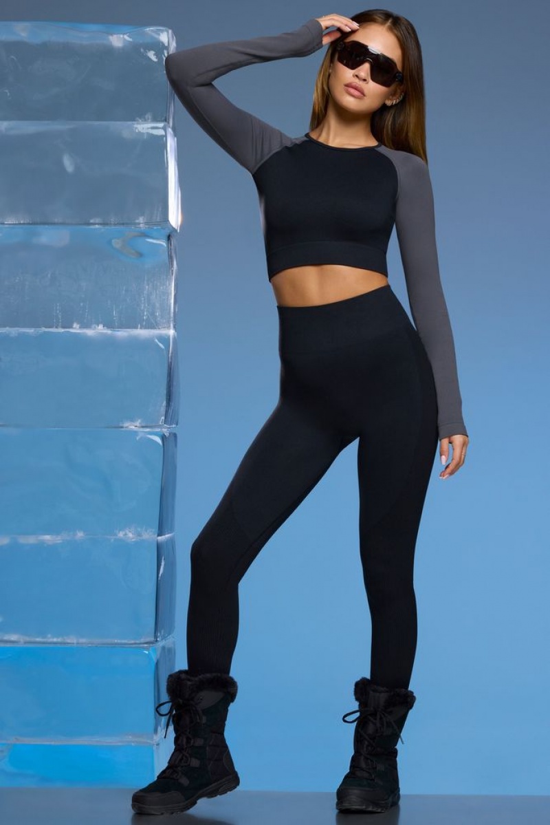 Oh Polly Piste Petite Super Sculpt Base Layer Leggings Leggings Black | JYZA-91846