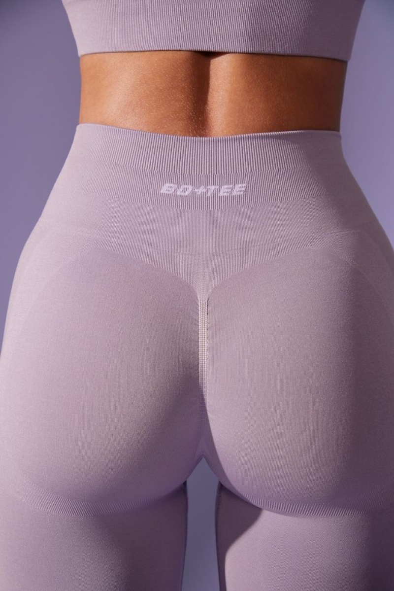 Oh Polly Power Petite High Waist Define Luxe Leggings Leggings Dusty Lilac | EMGU-91485