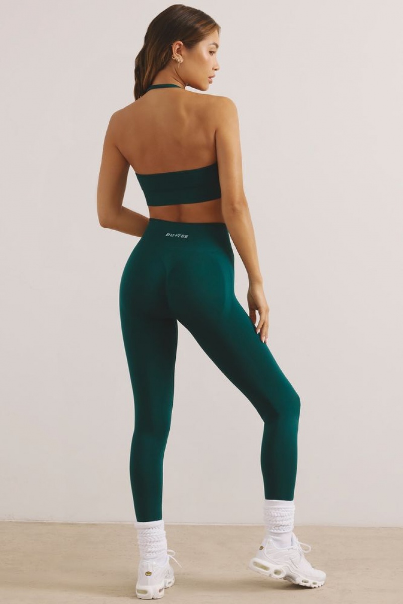 Oh Polly Power Petite High Waist Define Luxe Leggings Leggings Jade Green | YXKQ-56412