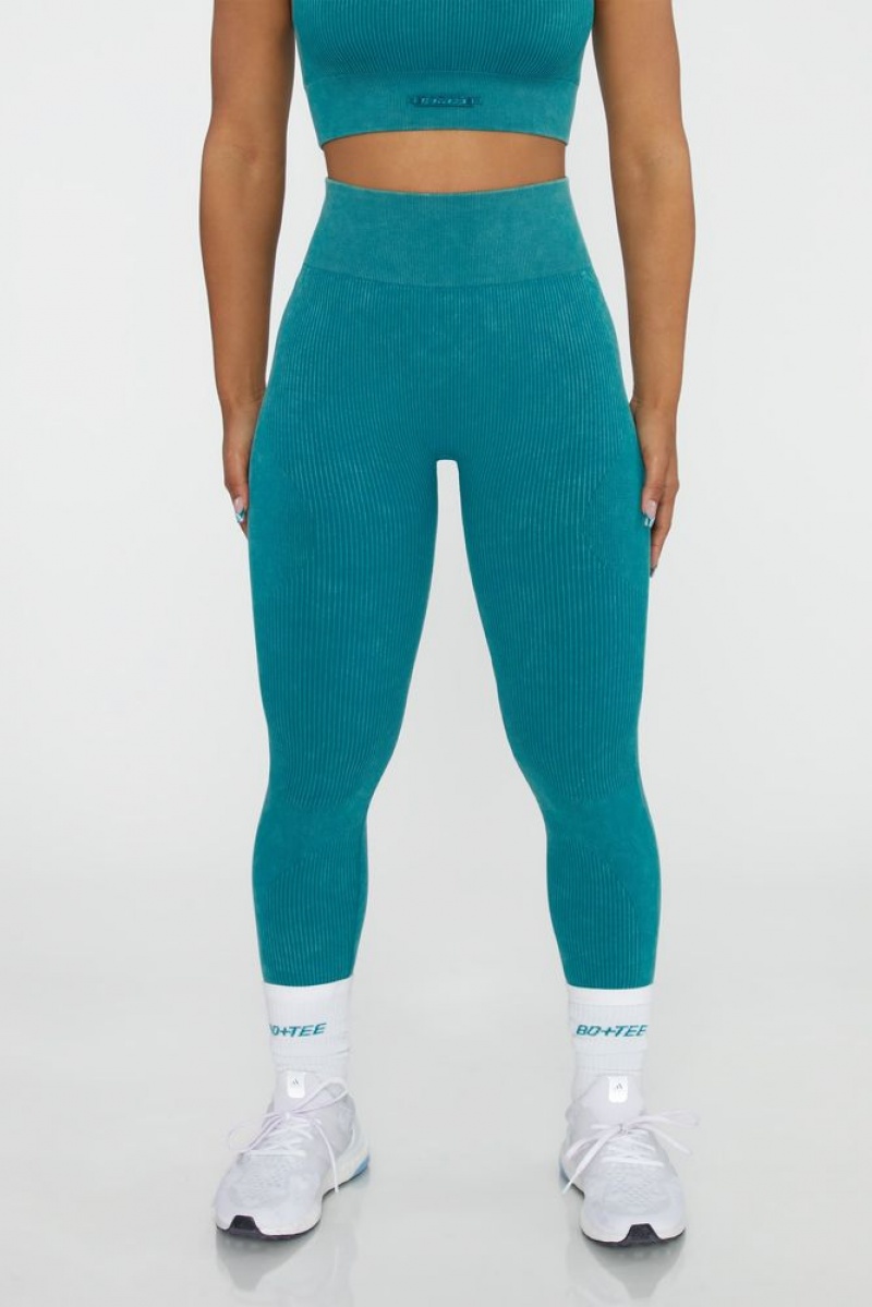 Oh Polly Sprinter High Waisted Leggings Leggings Teal | EVCQ-86507