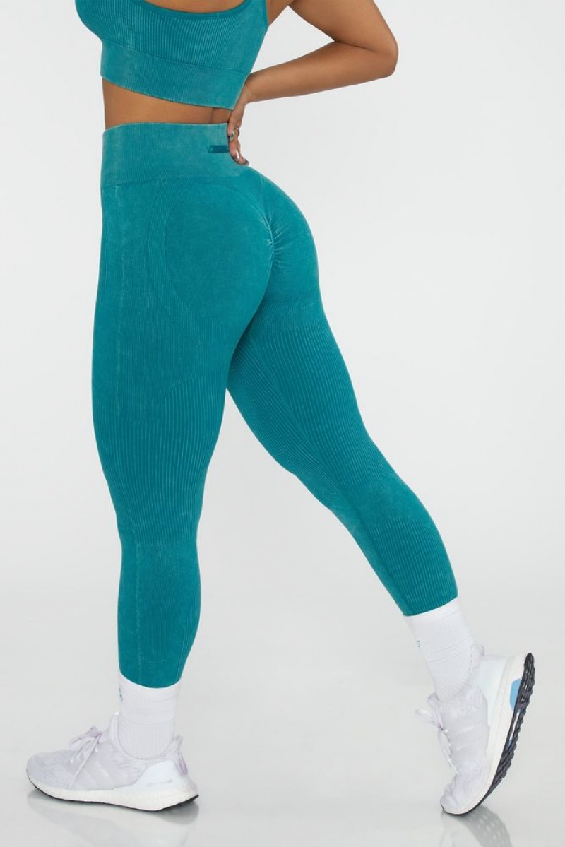 Oh Polly Sprinter High Waisted Leggings Leggings Teal | EVCQ-86507