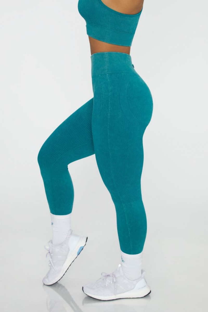 Oh Polly Sprinter High Waisted Leggings Leggings Teal | EVCQ-86507