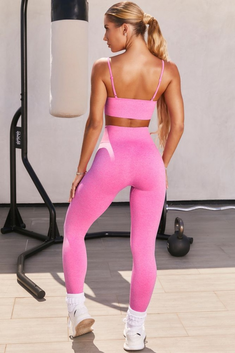 Oh Polly Unstoppable Seamless Full Length Leggings Leggings Pink | DNHI-37649