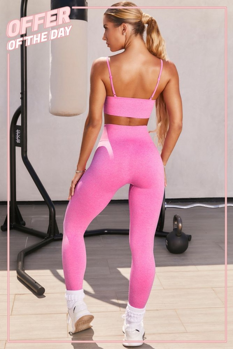 Oh Polly Unstoppable Seamless Full Length Leggings Leggings Pink | DNHI-37649